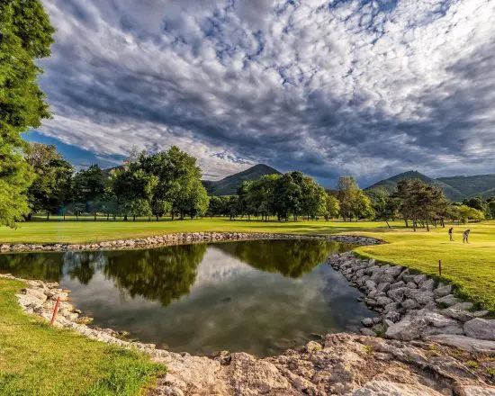 7 nights with breakfast at Hotel Terme Bristol Buja including 3 Green Fees per person (Golf Club della Montecchia, Padova and Frassanelle) and a Prosecco Tasting Experience