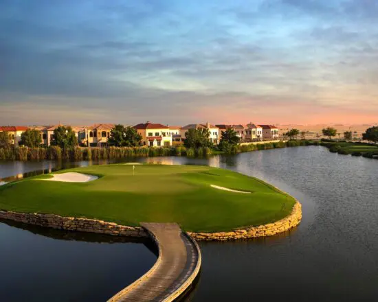7 nights with breakfast at the Park Hyatt Dubai including 3 Green Fees per person at Dubai Creek & Yacht and Jumeirah Golf Estates (Earth & Fire)