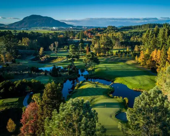 5 nights with breakfast at Suncourt Hotel & Conference Centre including 2 Green fees per person (Wairakei International Golf Course)