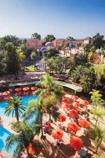 10 notti all'Es Saadi Marrakech Resort Hotel con prima colazione e 4 Green fees