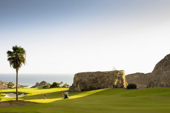 7 nuits avec petit-déjeuner à l'hôtel LIVVO Los Calderones et 3 green fees par personne (GC Maspalomas, Meloneras et Salobre) avec dégustation de vins canariens
