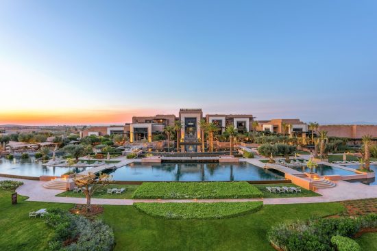 7 nights with breakfast at the Fairmont Royal Palm Marrakech and 3 green fees per person (GC Samanah, Assoufid and Fairmont Royal Palm Golf & Country Club)