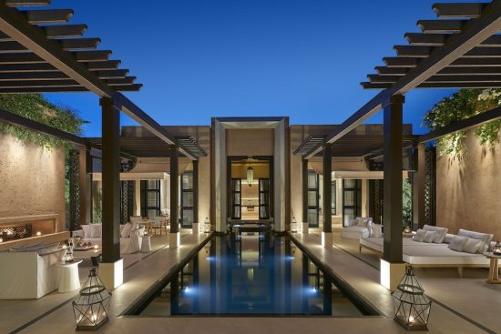 7 nights with breakfast in a villa at the Mandarin Oriental and 3 green fees per person (GC Samanh and Assoufid)