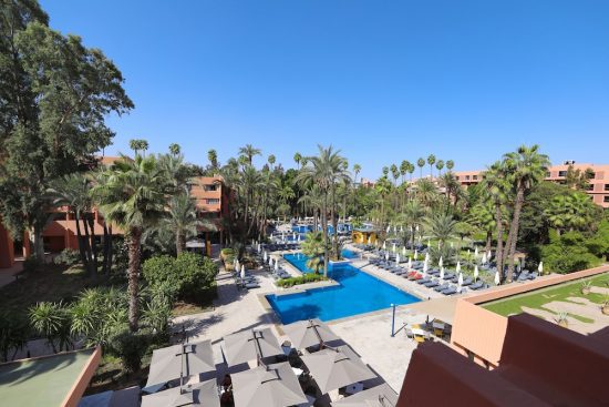 7 nights at the Hotel Kenzi Rose Garden with breakfast and 3 green fees (The Tony Jacklin Marrakech, Royal Golf and Noria Golf Club)