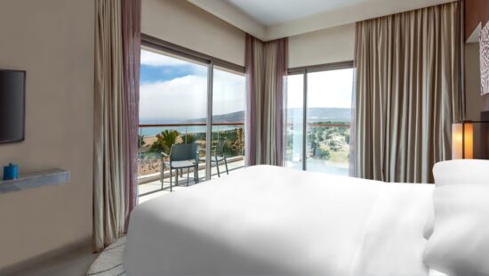 10 nights at the Hyatt Place Taghazout Bay with half board and 4 green fees (GC Tazegzout, Soleil, L Ocean and Les Dunes)