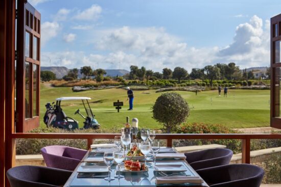 7 nights with breakfast at Aphrodite Hills Hotel incl. 4 Green Fees per person (1x Minthis, 1x Elea, 2x Aphrodite Hills Golf Club)