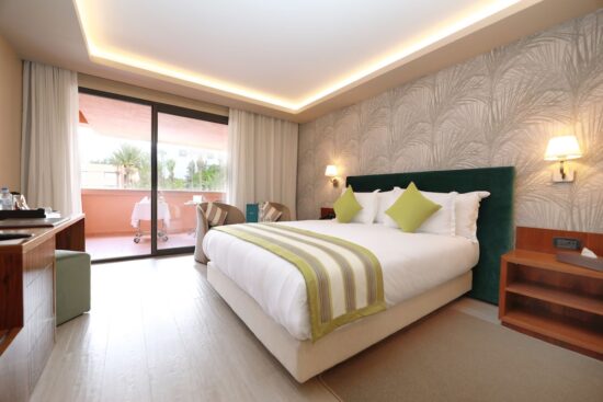 5 nights at Hotel Kenzi Rose Garden with breakfast and 2 green fees (The Tony Jacklin Marrakech and Noria Golf Club)