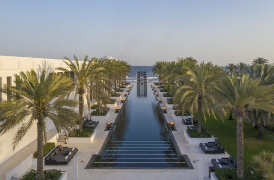 7 nights with breakfast at The Chedi Muscat and 3 Green fees per person ( Al Mouj Golf, Ghala GC & La Vie Club)