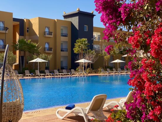 10 nights with breakfast at El Olivar Palace Marrakech including 4 Green fees per person (2x PalmGolf Marrakech Ourika, Noria Golf Club and The Tony Jacklin Marrakech)