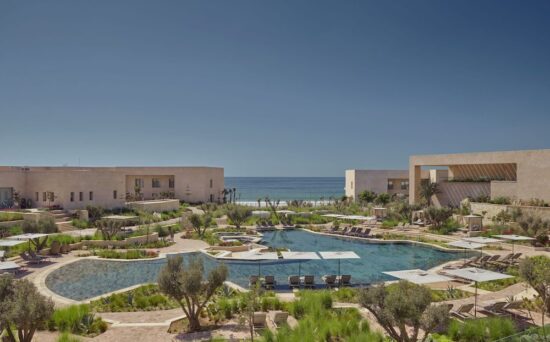 7 nights with breakfast at the Fairmont Taghazout Bay including 3 green fees per person (2xTazegzout Golf Club and 1x Golf de l'Ocean)